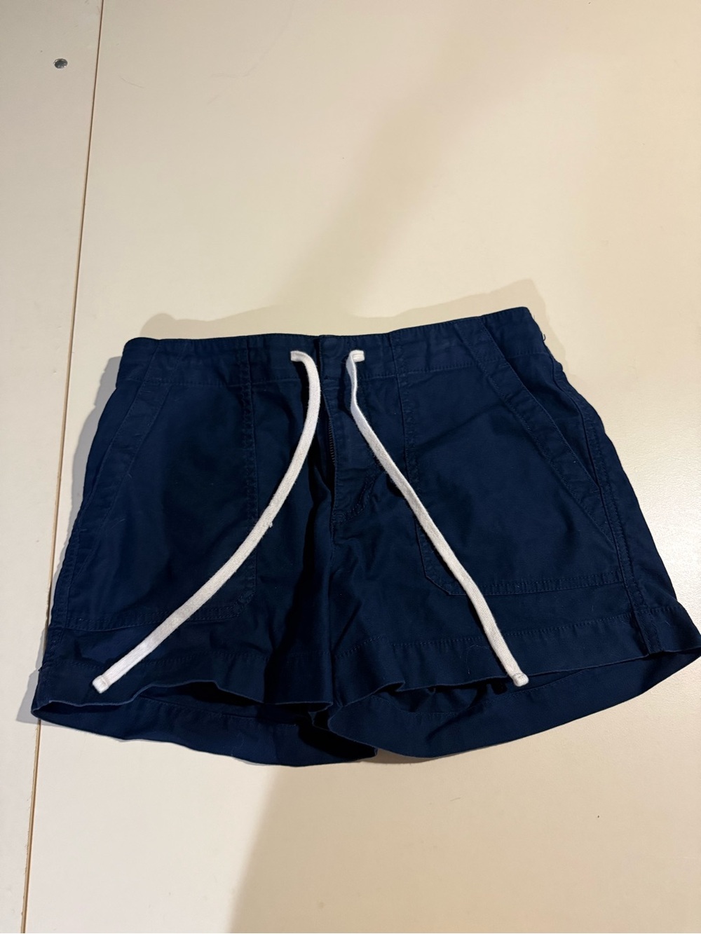 Loft navy drawstring shorts